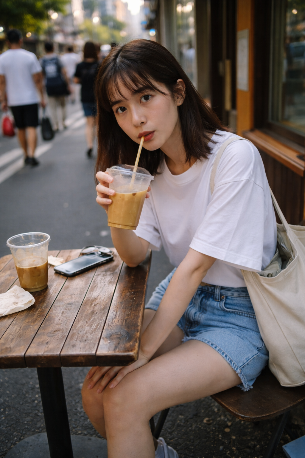 背景がごちゃごちゃした写真