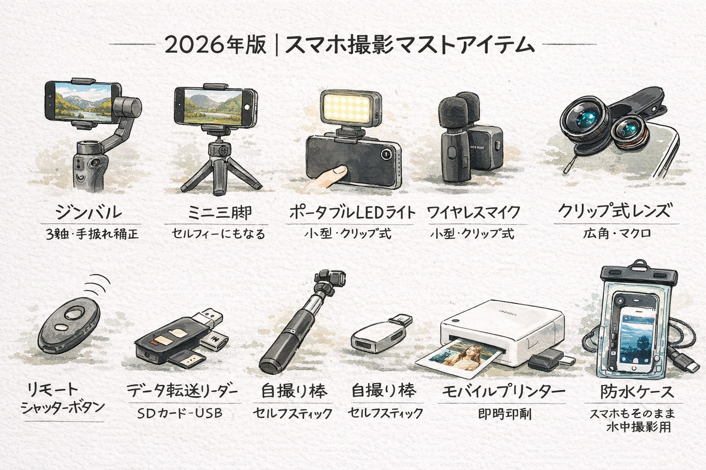 2026年版｜スマホ写真が劇的に変わるカメラ系マストアイテム
